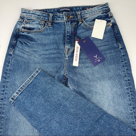 Vigoss Friday Tapered Boyfriend Jeans High Rise 27 - Picture 3 of 16